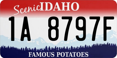 ID license plate 1A8797F