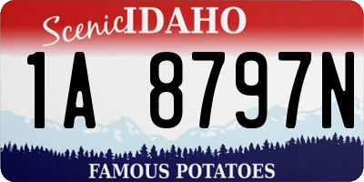 ID license plate 1A8797N