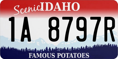 ID license plate 1A8797R