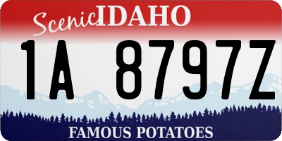 ID license plate 1A8797Z