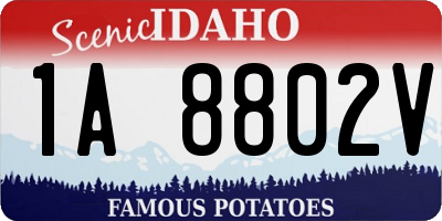 ID license plate 1A8802V