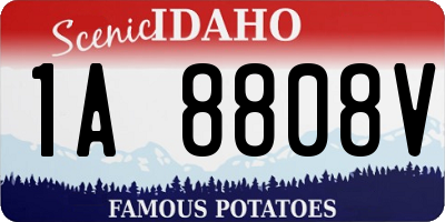 ID license plate 1A8808V