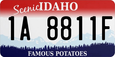 ID license plate 1A8811F