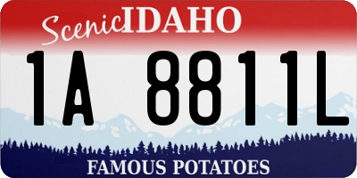 ID license plate 1A8811L