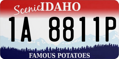 ID license plate 1A8811P