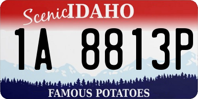 ID license plate 1A8813P