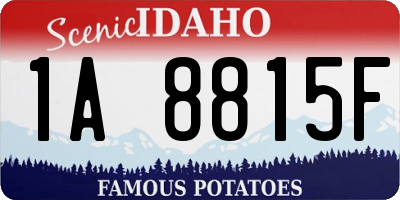ID license plate 1A8815F