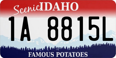 ID license plate 1A8815L