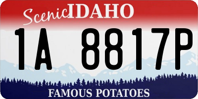 ID license plate 1A8817P