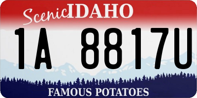 ID license plate 1A8817U