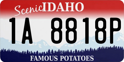 ID license plate 1A8818P