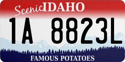 ID license plate 1A8823L