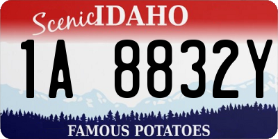 ID license plate 1A8832Y