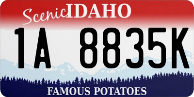 ID license plate 1A8835K