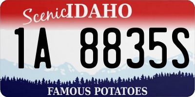 ID license plate 1A8835S