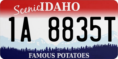 ID license plate 1A8835T