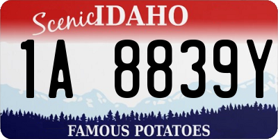 ID license plate 1A8839Y