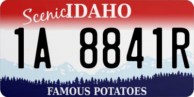 ID license plate 1A8841R