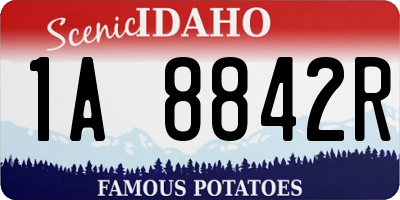 ID license plate 1A8842R