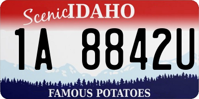ID license plate 1A8842U