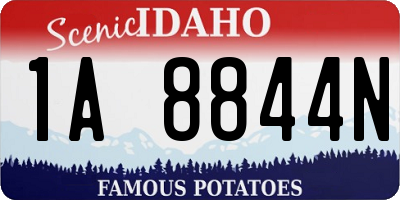 ID license plate 1A8844N