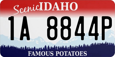 ID license plate 1A8844P
