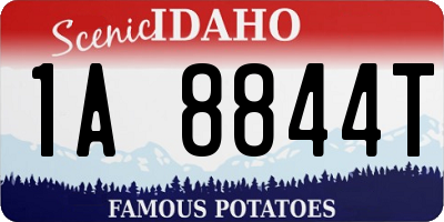 ID license plate 1A8844T