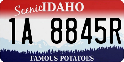 ID license plate 1A8845R