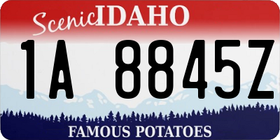 ID license plate 1A8845Z