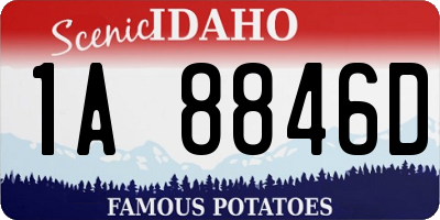 ID license plate 1A8846D