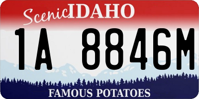 ID license plate 1A8846M
