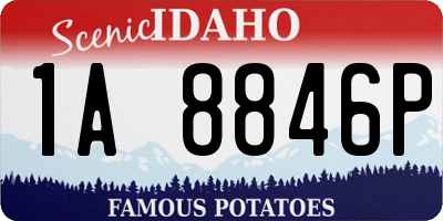 ID license plate 1A8846P