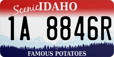 ID license plate 1A8846R