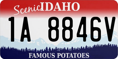 ID license plate 1A8846V