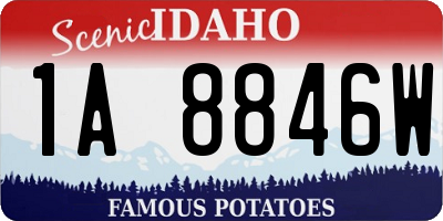 ID license plate 1A8846W
