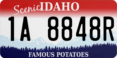 ID license plate 1A8848R