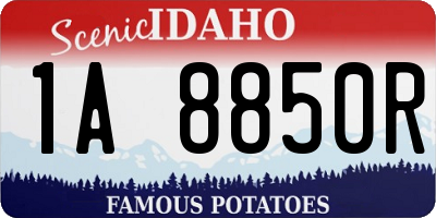 ID license plate 1A8850R