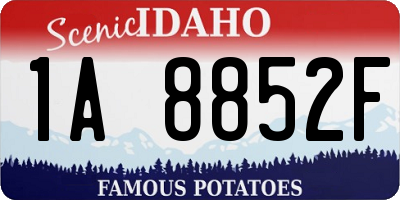 ID license plate 1A8852F