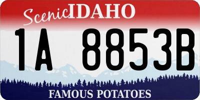 ID license plate 1A8853B