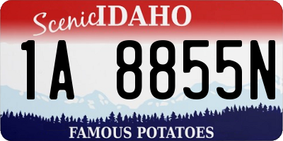ID license plate 1A8855N