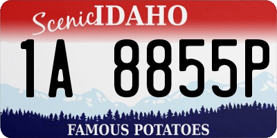 ID license plate 1A8855P