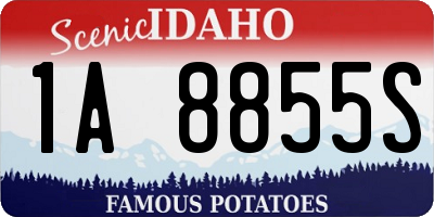 ID license plate 1A8855S