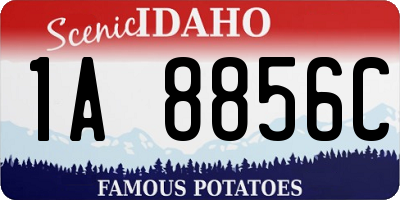 ID license plate 1A8856C