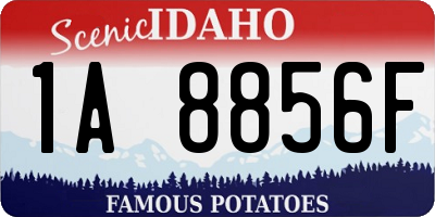 ID license plate 1A8856F