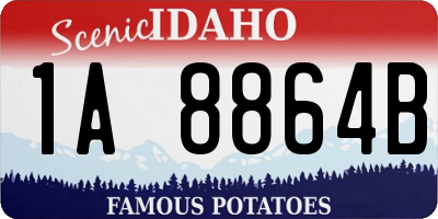 ID license plate 1A8864B