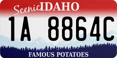 ID license plate 1A8864C