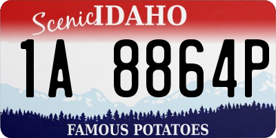ID license plate 1A8864P