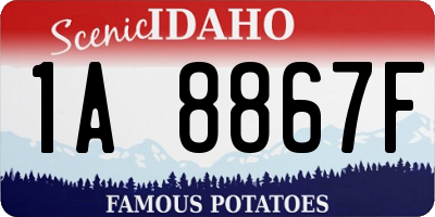 ID license plate 1A8867F