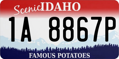 ID license plate 1A8867P
