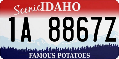 ID license plate 1A8867Z